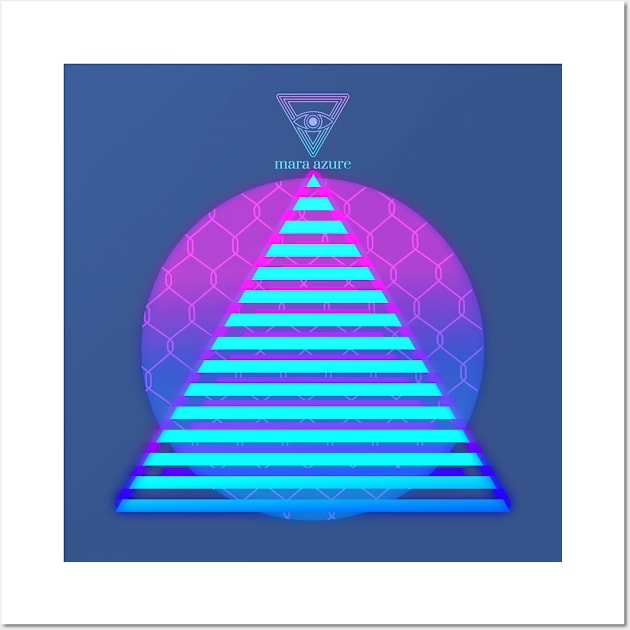 Neon Pyramide Wall Art by Mara Azure